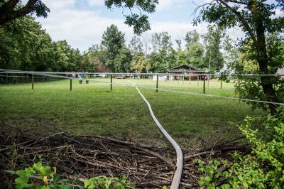Grossbottwar: Reithalle und Anbau in Brand - 5 Feuerwehren bim loeschen